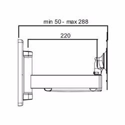 ITB OM06174 support pour téléviseur 40" Noir