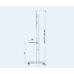 OMB Professional Spring 139,7 cm (55") Noir