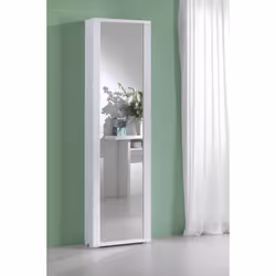 Terraneo EL328 B/BIANCO, Fermé, Blanc, Tableau à particules, 7 étagères, Compartiment à un seul rack, 500 mm