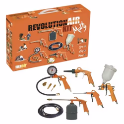 NUAIR Kit d'outils pneumatiques avec pistolet à peinture gonfleur de pneus et buses variées pour tout atelier Ce kit d'outils ...