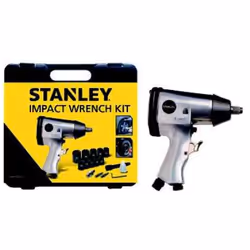 Stanley 160157XSTN, Douille à choc, Noir, Argent, 1/2", 4600 tr/min, 200 l/min, 6 bar