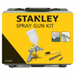 Stanley Pistolet à peinture pneumatique de 1,8 mm, contenance de 1 L, avec brosse et clé multifonction Le kit de pistolet à p ...