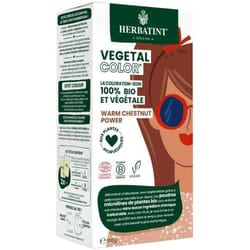 Kit de coloration - HERBATINT - Warm Chestnut Power - 100% bio - Vegan - Tous types de cheveux