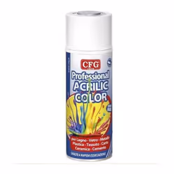 Cfg Professional Acrylic Spray - ivoire clair à séchage rapide RAL1015 SP1015 Peinture élastique et adhérente pour surfaces p ...