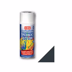 Spray acrylique professionnel Cfg - gris anthracite à séchage rapide SP7016 Peinture en aérosol pour le bois, le verre, le mé ...