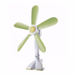 Ventilateur sans grille exte'rieure. Les lames tournent inde'pendamment du moteur et peuvent se bloquer sans dommage. Consomm ...