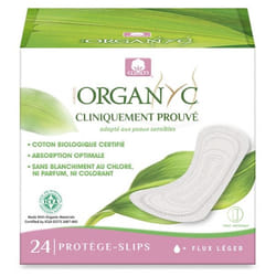 Organyc 24 Protège-Slips en Pochettes Individuelles