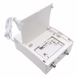 Amplificateur Fracarro à 1 entrée (VHF+UHF) pour usage intérieur, auto-alimenté, avec les caractéristiques suivantes 1IN/1OUT ...
