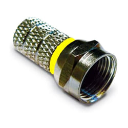 Fracarro - Connecteur pour les câbles de télévision par satellite et terrestre de type f Vis pour câble de 6,6 mm