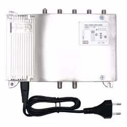 Unité de contrôle Fracarro MBX5740 à 4 entrées (III+DAB, IV, V, UHF) auto-alimentée en intérieur avec un gain de 43dB et un n ...