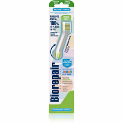 La brosse à dents Biorepair Junior Medium/Soft maintient la santé et la beauté de vos dents. Elle élimine efficacement la pla ...