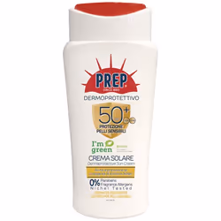 Prep DermaProtective Sun Cream SPF50+, Crème d’écran solaire, Corps, Bouteille, Protection, Peau sensible, 200 ml