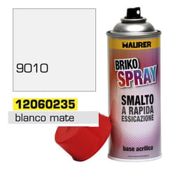 Maurer - Peinture en aérosol Blanc Mat 400 ml.