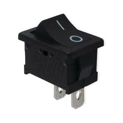 Alpha electronic rocker switch 13x19.2mm black - 320-040