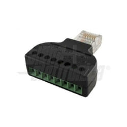 Bouchon rj45 morset noir pvc couleur noir 94-929