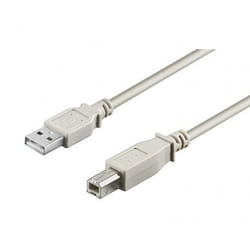 Alpha Elettronica 95-602WB câble USB 1,8 m USB 2.0 USB A USB B Ivoire