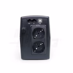 Alpha Elettronica 600VA onduleur compact avec batterie intégrée et 2 prises schuko - KUPS0600 Onduleur compact 600VA avec bat ...