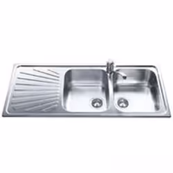 Smeg SP116S, Acier inoxydable, 2 bols, 340 x 400 mm, 21 cm, 340 x 400 mm, 21 cm