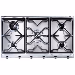 Smeg Universal SRV596GH5, Acier inoxydable, Intégré, Gaz, Acier inoxydable, 5 zone(s), 5 zone(s)