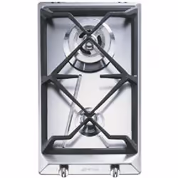 Smeg SRV532GH3, Acier inoxydable, Intégré, Gaz, Acier inoxydable, 2 zone(s), 2 zone(s)