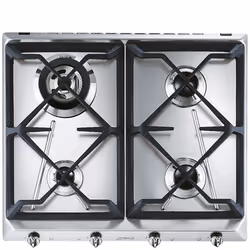 Smeg SRV564GH3, Acier inoxydable, Intégré, 60 cm, Gaz, Acier inoxydable, 4 zone(s)