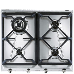 Smeg SRV564GH3 plaque Acier inoxydable Intégré 60 cm Gaz 4 zone(s)