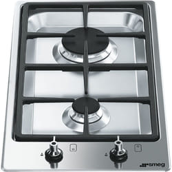 Smeg Classic PGF32G plaque Acier inoxydable Intégré 31 cm Gaz 2 zone(s)