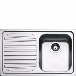 Smeg SP791S-2, Acier inoxydable, 1 bols, 340 x 400 mm, 21 cm, 8,89 cm (3.5"), 790 mm