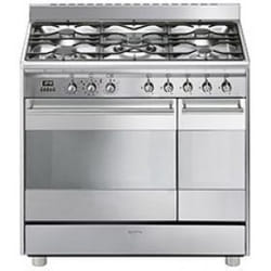 Smeg SCB92PX8 four et cuisinière Gaz Acier inoxydable A