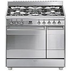Smeg Concert SCB92MX8 four et cuisinière Gaz Acier inoxydable A