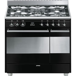 Smeg Concert SCB92MN8 four et cuisinière Gaz Noir A