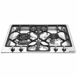 Smeg Classic PGF64-4 plaque Acier inoxydable Intégré 62 cm Gaz 4 zone(s)