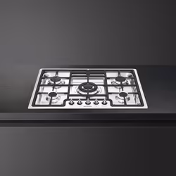 Smeg Classic PGF75-4 plaque Acier inoxydable Intégré 72 cm Gaz 5 zone(s)