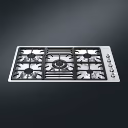 Smeg Classic PGF95-4 plaque Acier inoxydable Intégré 87 cm Gaz 5 zone(s)
