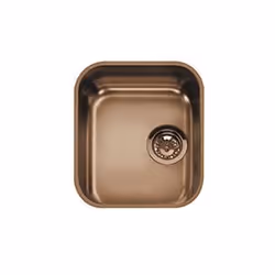 Smeg UM34RA, Evier encastré, Rectangulaire, Acier inoxydable, Cuivre, 1 bols, Rectangulaire