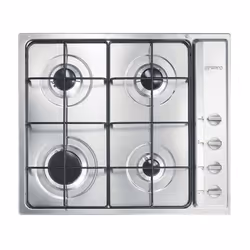 Smeg S64S, Acier inoxydable, Intégré, Gaz, Acier inoxydable, 4 zone(s), 4 zone(s)