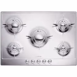 Smeg P705ES, Acier inoxydable, Intégré, Gaz, Acier inoxydable, 5 zone(s), 5 zone(s)