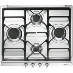 Smeg S60GHS plaque Acier inoxydable Intégré Gaz 4 zone(s)