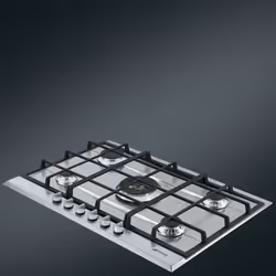 Smeg P272XGH plaque Acier inoxydable Intégré Gaz 5 zone(s)