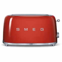 Smeg TSF02RDEU, 4 part(s), Rouge, Acier, Boutons, Niveau, Rotatif, Chine, 1500 W