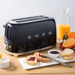 Smeg TSF02BLEU grille-pain 6 4 part(s) 1500 W Noir - Vue supplémentaire 5