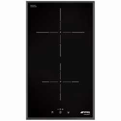 Smeg Universal SI5322B, Noir, Intégré, 30 cm, Plaque avec zone à induction, Verre-céramique, 2 zone(s)