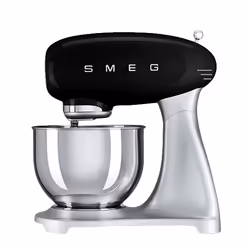 Smeg SMF01BLEU, Robot mixer, Noir, 1 m, 4,8 L, Acier inoxydable, Aluminium, Acier inoxydable, Acier zingué
