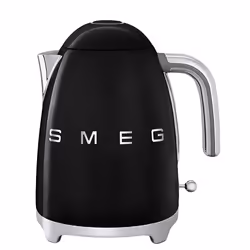 Smeg KLF01, 1,7 L, 2400 W, Noir, Acier inoxydable, Arrêt de sécurité en cas de surchauffe, Sans fil