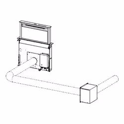 Smeg KITRBDD, Tube conduit d'air, 400 mm, 400 mm, 200 mm, 2 kg, 3 kg