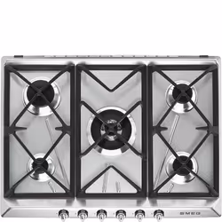 Smeg Victoria SR975XGH, Acier inoxydable, Intégré, 68.5 cm, Gaz, Acier inoxydable, 5 zone(s)