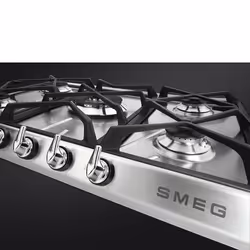 Smeg Victoria SR975XGH plaque Acier inoxydable Intégré 68.5 cm Gaz 5 zone(s) - Vue supplémentaire 4