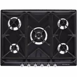 Smeg Victoria SR975NGH, Noir, Intégré, 68.5 cm, Gaz, Émaillé, 5 zone(s)