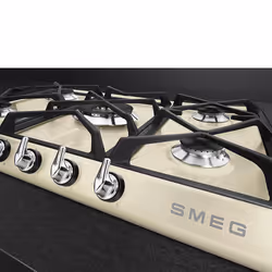 Smeg Victoria SR975PGH plaque Crème Intégré 68.5 cm Gaz 5 zone(s)
