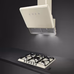 Smeg Victoria SR975PGH plaque Crème Intégré 68.5 cm Gaz 5 zone(s) - Vue supplémentaire 4
